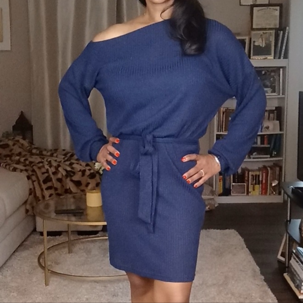 LDS Ribbed Sweater Dress(Final$)